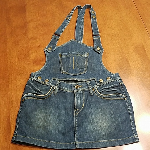 fornarina Dresses & Skirts - Fornarina denim jumper mini skirt medium